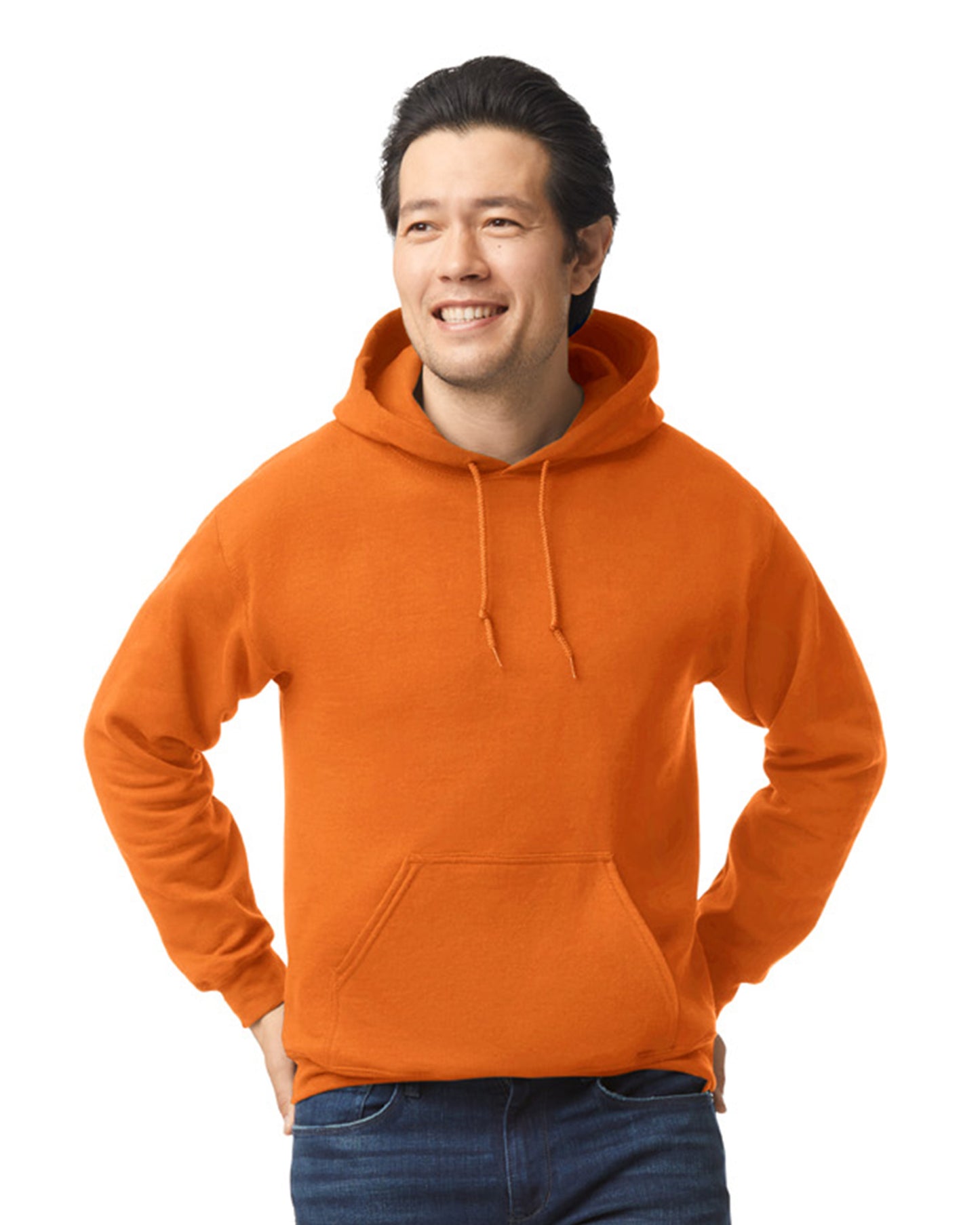 Unique Custom Embroidery on Heavy Blend Hooded Sweatshirt