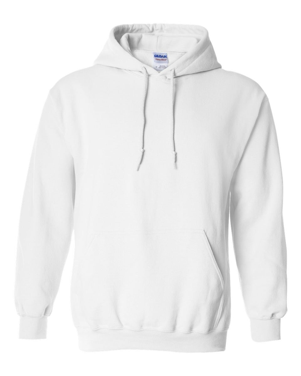 Unique Custom Embroidery on Heavy Blend Hooded Sweatshirt