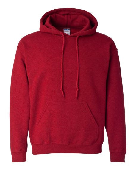 Unique Custom Embroidery on Heavy Blend Hooded Sweatshirt