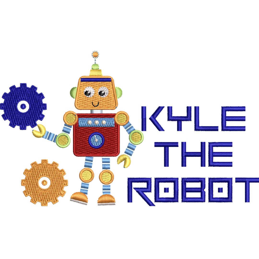 Personnalized Toddler Backpacks, Daypack, Kindergarten elementary school Bag-Custom Kids Name school Backpack, Daycare Nursery School Backpack with Name- Robot Gear