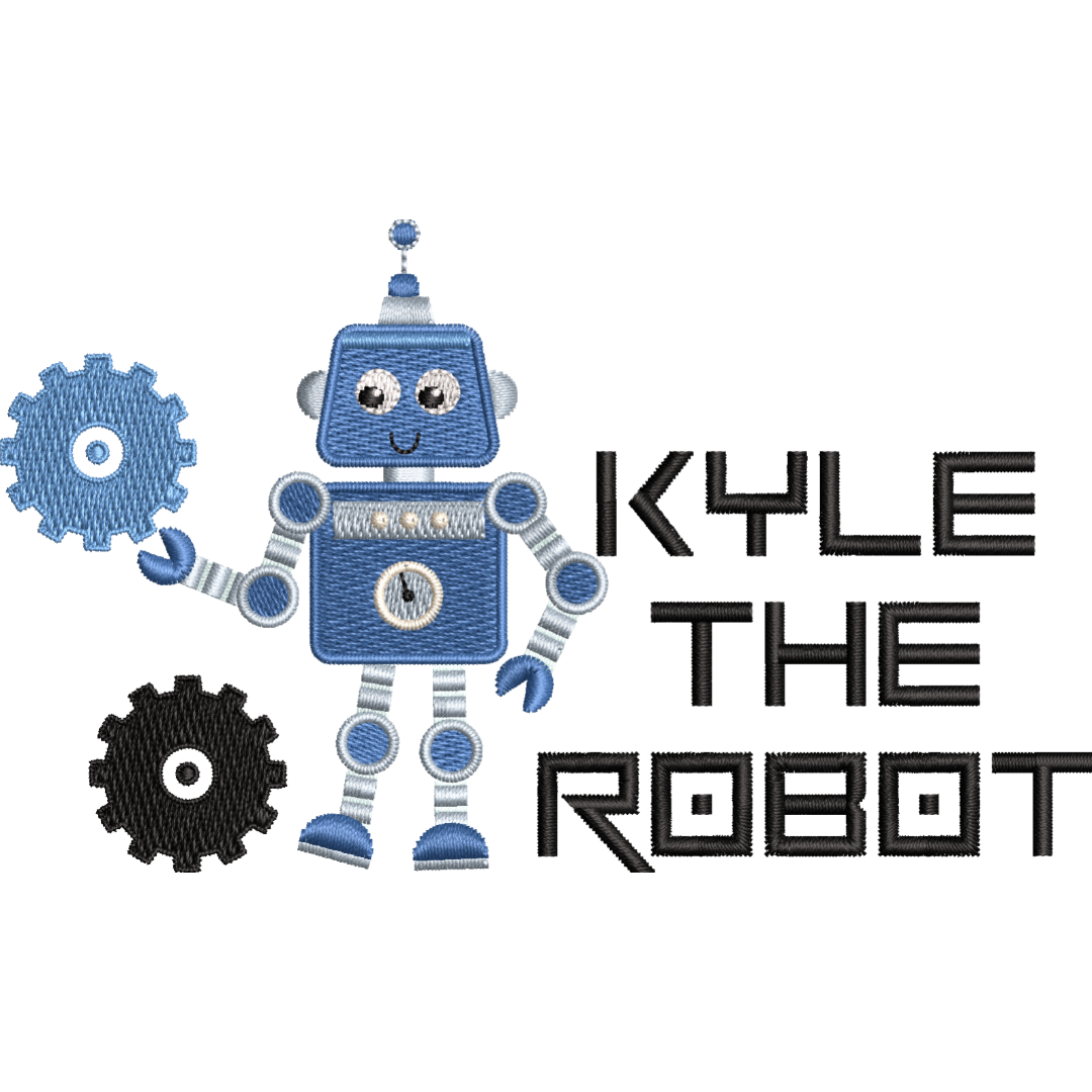 Personnalized Toddler Backpacks, Daypack, Kindergarten elementary school Bag-Custom Kids Name school Backpack, Daycare Nursery School Backpack with Name- Robot Gear