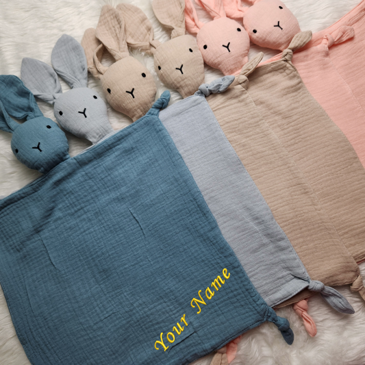 Personnalized Embroidered Muslin Baby Blanket -Soft & Breathable