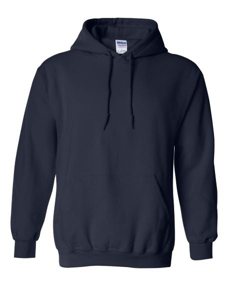 Unique Custom Embroidery on Heavy Blend Hooded Sweatshirt