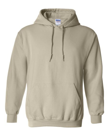 Unique Custom Embroidery on Heavy Blend Hooded Sweatshirt