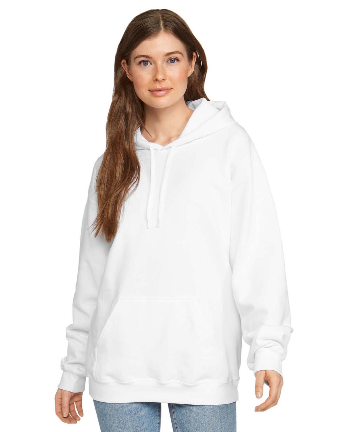Custom Embroidery on Unisex Softstyle Fleece Pullover Hooded Sweatshirt