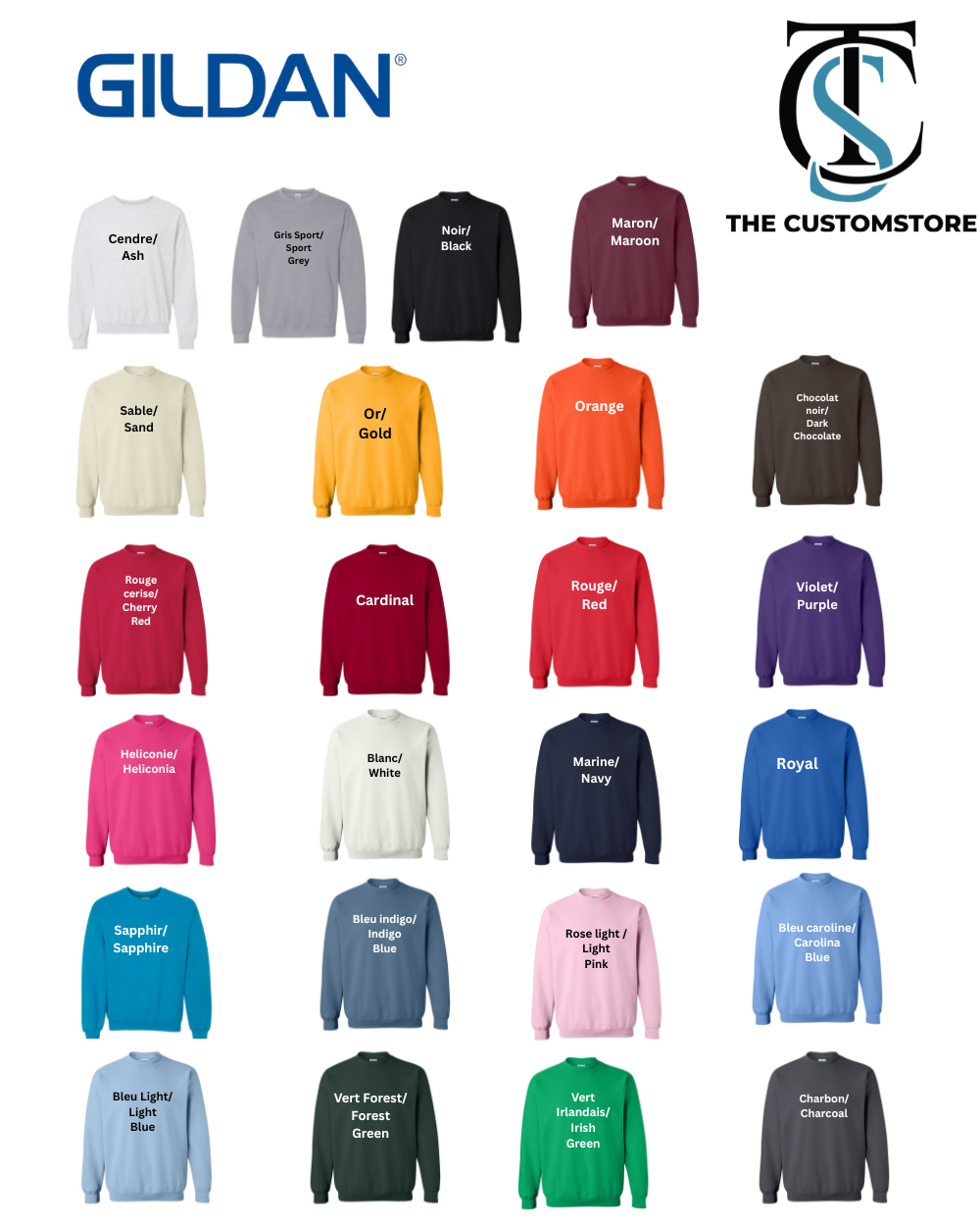 Gildan - Unisex Heavy Blend™ Crewneck Sweatshirt - 18000