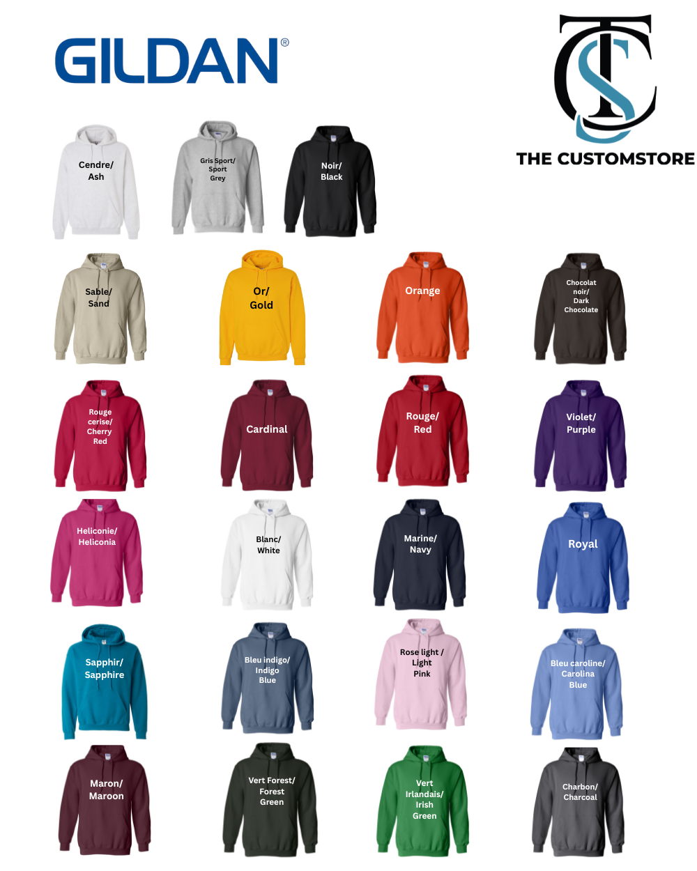Gildan - Unisex Heavy Blend™ Hooded Sweatshirt - 18500