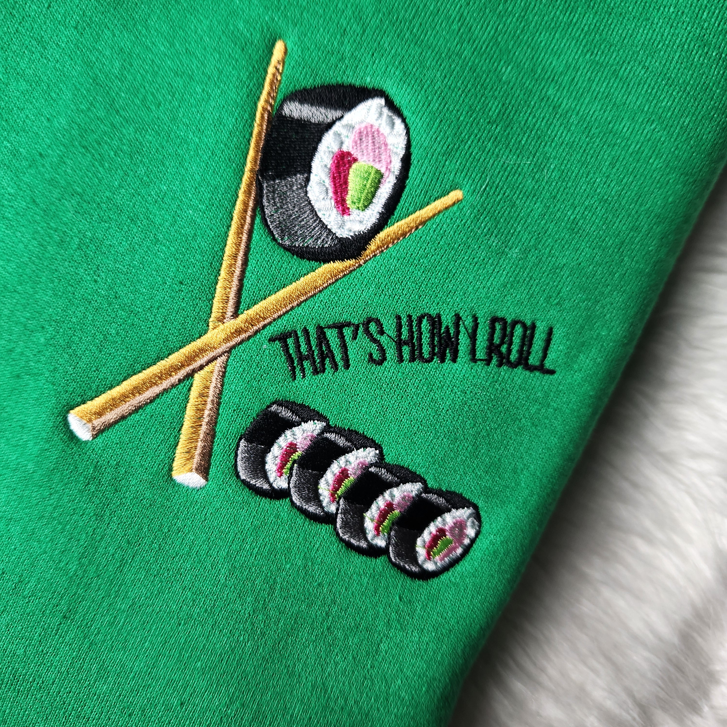 Professional custom embroidery service on hat and shirt