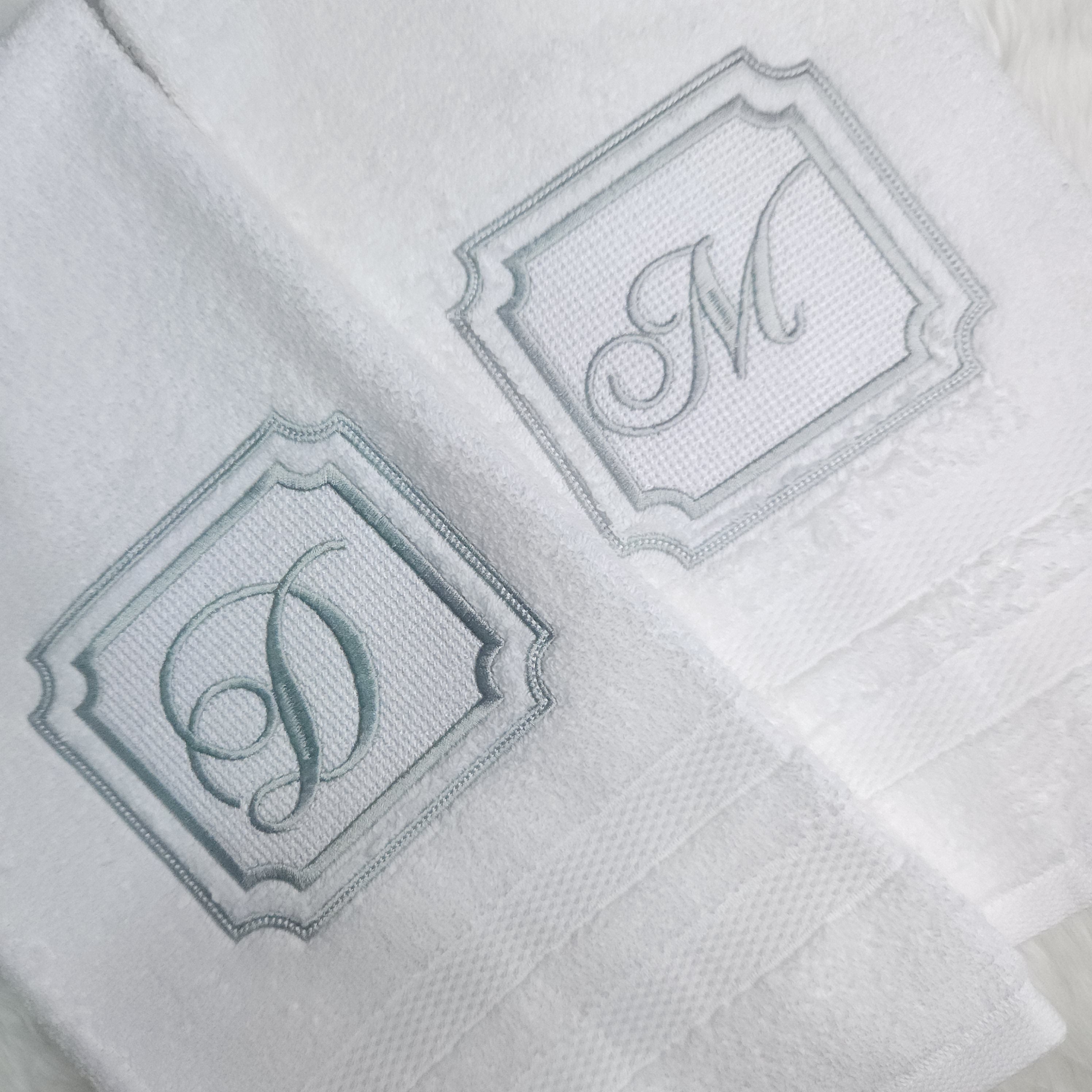 monogrammed towel